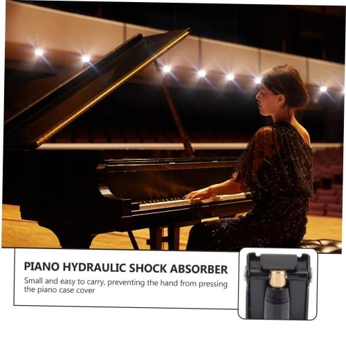 Totority Piano Lid Lowering Device, Black, for Slowly Closing Piano Lid