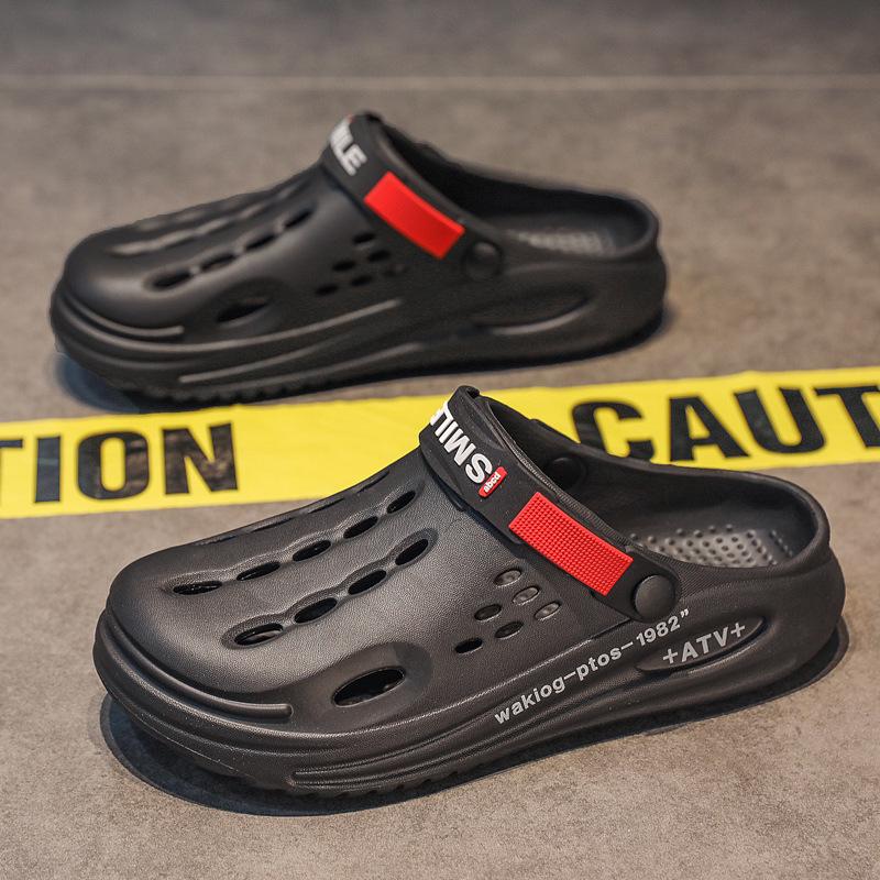 

Мужские сандалии из ЭВА: Универсальная обувь для дома и улицы, Двусторонние пляжные шлепанцы, Модный комфорт «шаг по облаку» 2025. 42 чёрный