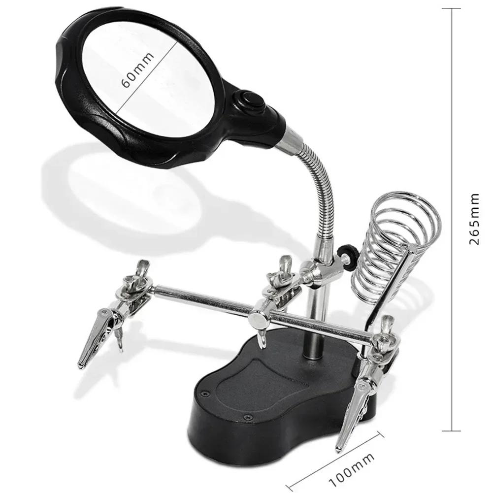 1PCS Adjustable Helping Hands Soldering Station, Portable Soldering Iron Station For A Variety Of Tasks, Including Soldering PCB