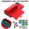 iPhone 17 Crossbody Wallet Case - Leather Protective Cover with Zipper Card Slot for Apple 16 Pro Max
