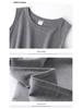 Damen Ärmelloses Baumwoll-Camisole mit hohem Kragen - Slim Fit Sommer 2022 Trend