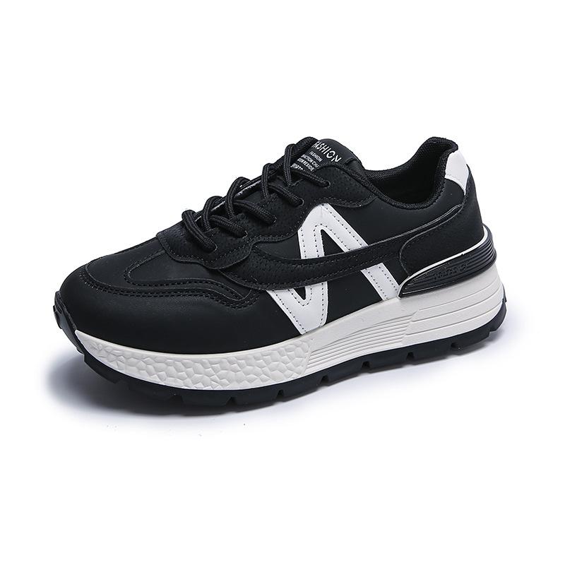 

Forrest Gump shoes women s 2025 autumn new mesh breathable versatile platform Internet celebrity sports leisure small waist dad shoes 35 чёрный