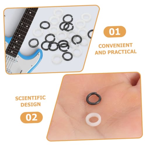 Parliky 20 Pairs Guitar Tuning Peg Washers, Interchangeable Spacers