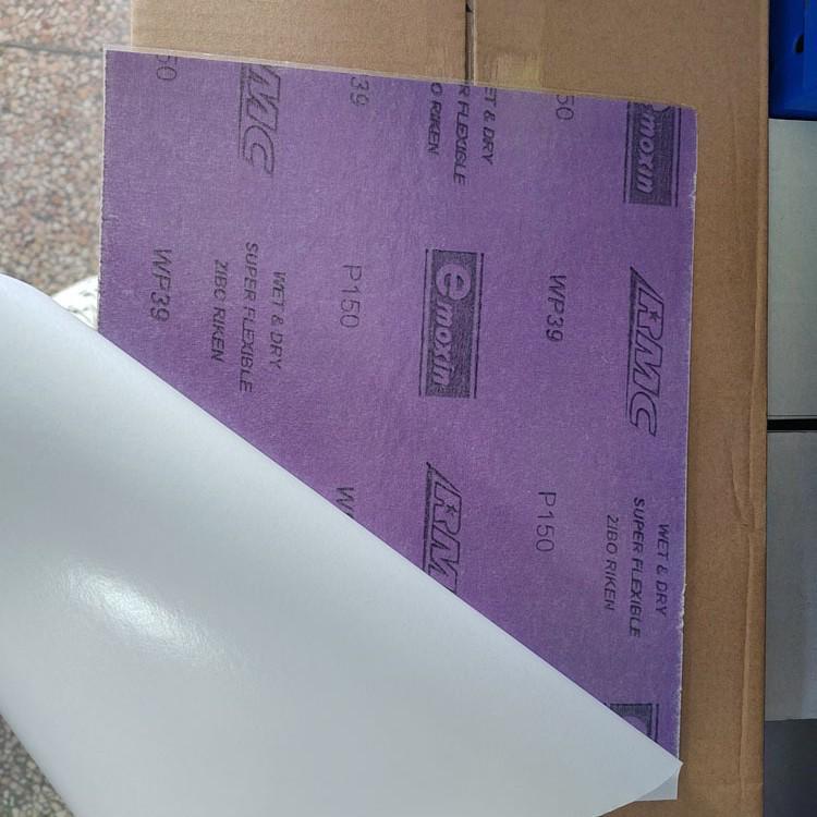 

Purple Waterproof 150-Grit Sandpaper for Auto Repair and Paint 1