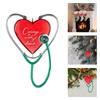 Heart Stethoscope Hanging Ornament Christmas Festive Unique Heart Stethoscope Hanging Ornament
