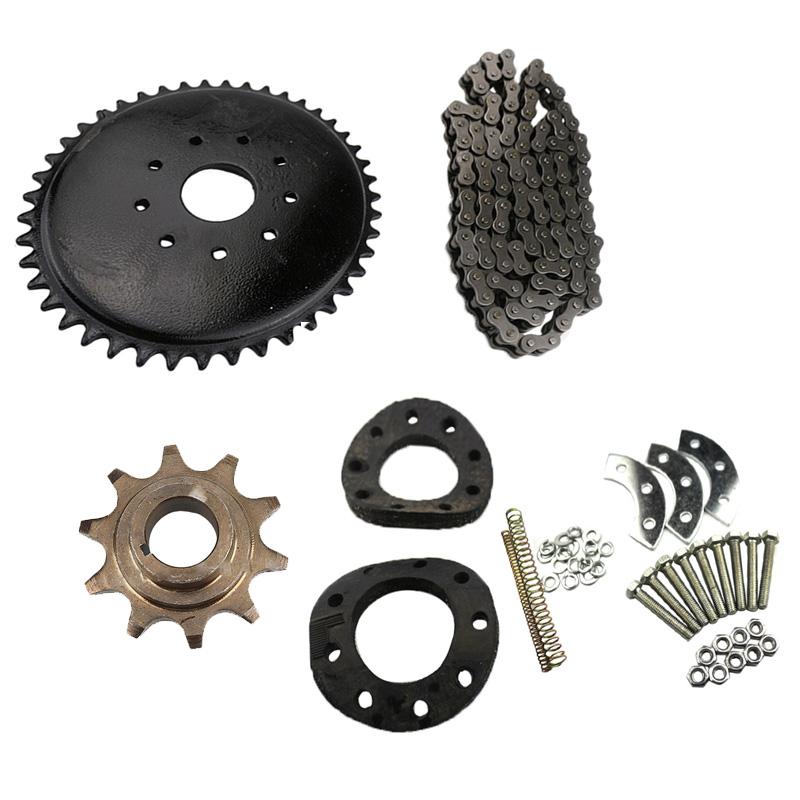 Kit de Suporte de Montagem do Conjunto do Motor de Roda Dentada Traseira de 44 Dentes para Bicicleta Motorizada 49cc 66cc 80cc Roda Dentada Traseira