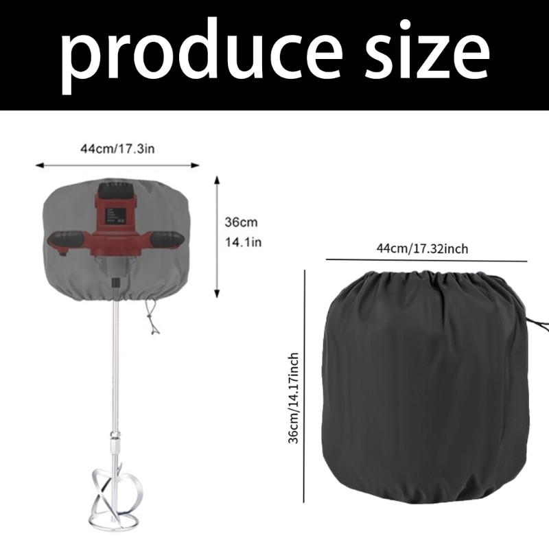 Portable Concrete Mixer Protective Cover Dustproof Waterproof Outdoor Equipment Guard Suitable for Various Models