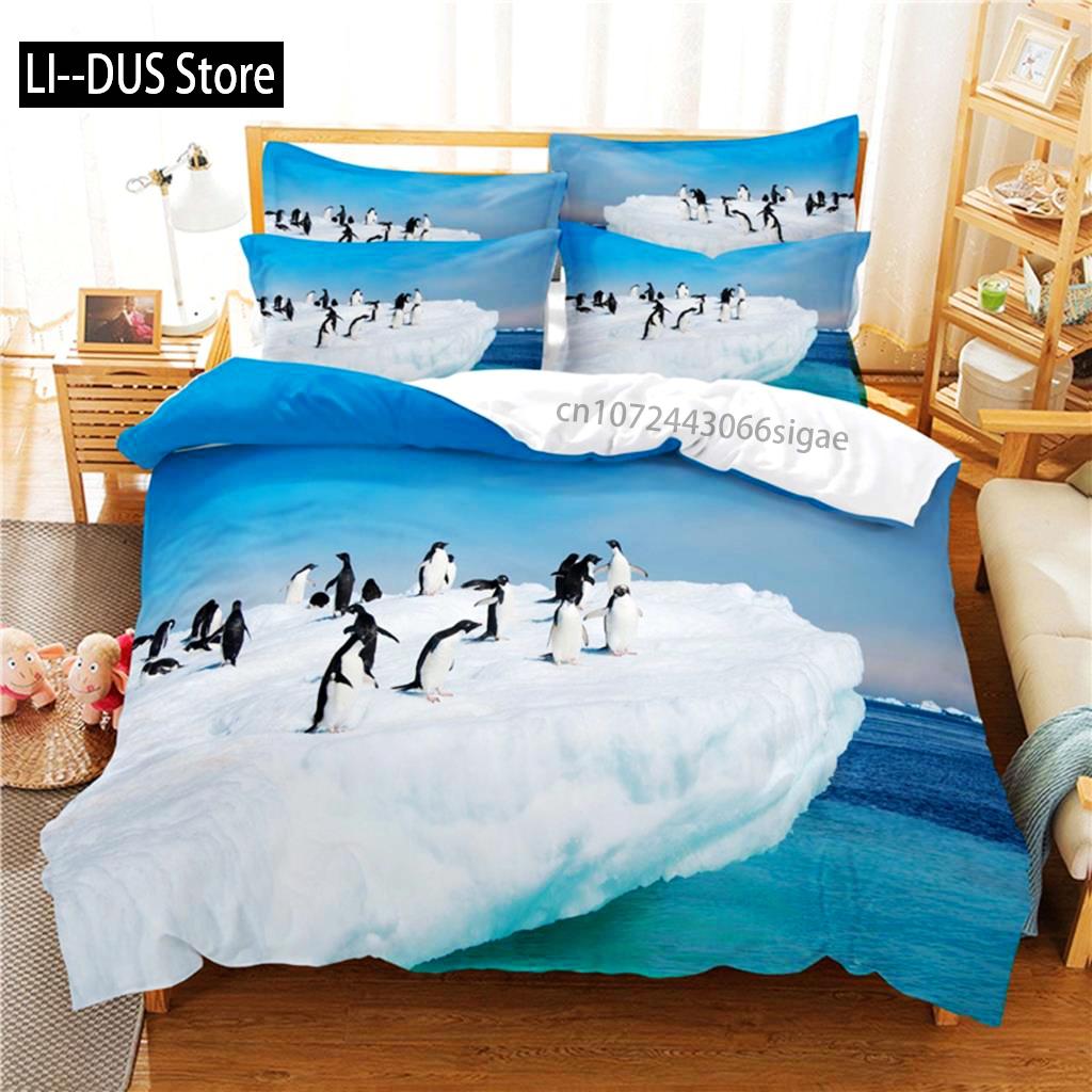 Bellissimo Paesaggio Set Biancheria da Letto Set Copripiumino Stampa Digitale 3D Set Biancheria da Letto Matrimoniale Design alla Moda