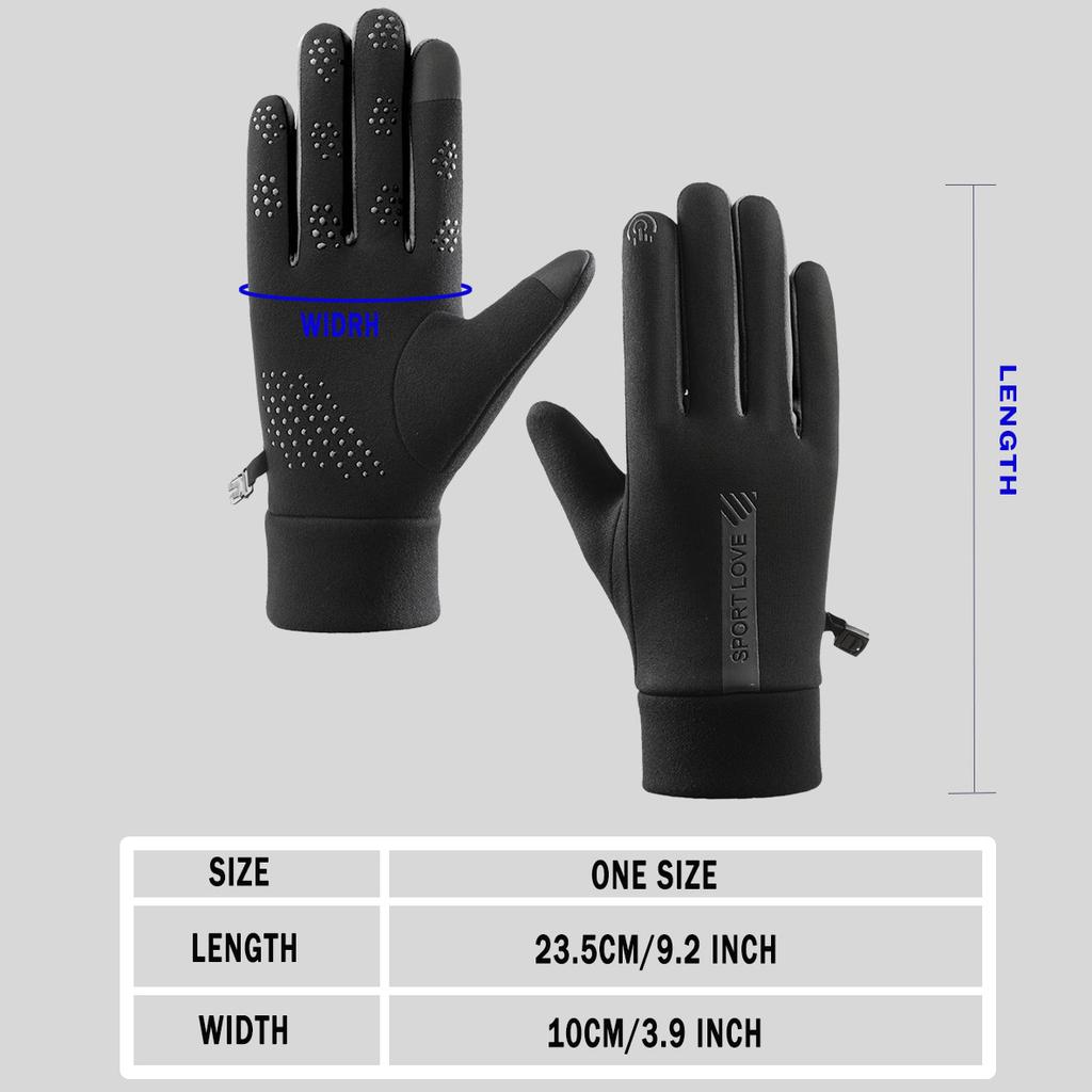 Touch Screen Waterproof Thermal Gloves for Women Men Running Cycling Hiking Working Sports Outdoor