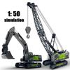 Bulldozer Forklift Crane Truck Toys Simulation Vehicle Excavator Engineering Car Model  Xmas Gifts