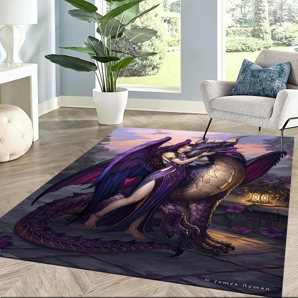 Gothic Style Floor Rug Office Rug Suitable for Playrooms Decorate Room Balcony Game Room Antislip Carpet Office Home Decor Gift for Festivals