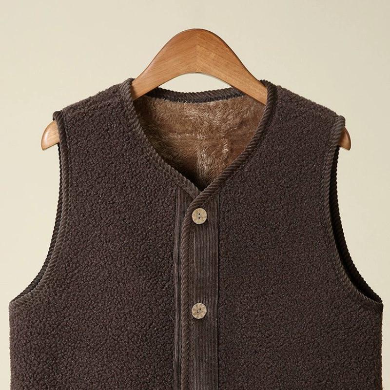 Autumn and Winter Plush Lamb Wool Women's Versatile Fashion Vest