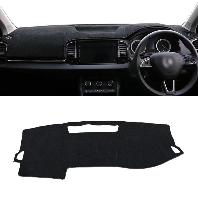 For Skoda Karoq 2017 2018     Car Dashboard Cover Avoid Light Pads Sun Shade Mat Anti-UV Case Non-Slip Carpets