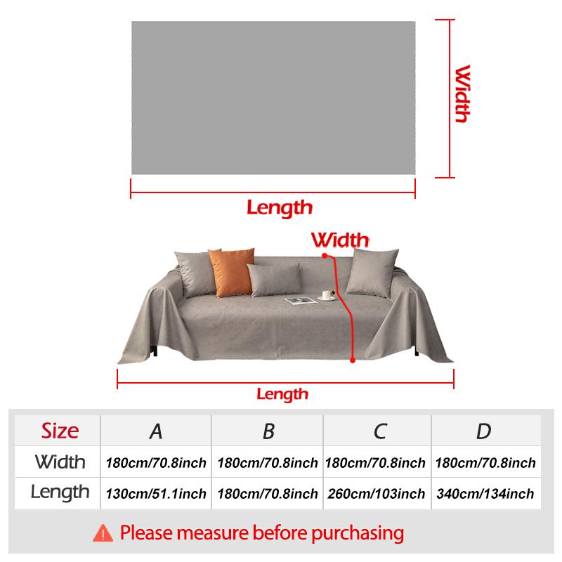 Chenille Sofa Cover  Durable Fabric Couch Towel Dust Proof Sofa Cushion Cover Scratch Protection Cover Sofa Blanket Home Decor
