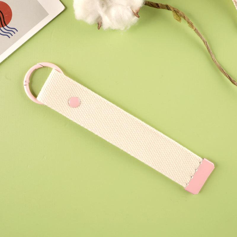 Webbing Strap Colorful Ribbon Rope Keychain Simple Durable Keychain Lanyard Versatile Ins Diy Canva Strap Unisex