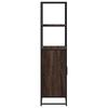 Highboard in Brown Oak Look 26.8  x 13.8  x 54.7  (L x W x H) Engineered Wood & Metal