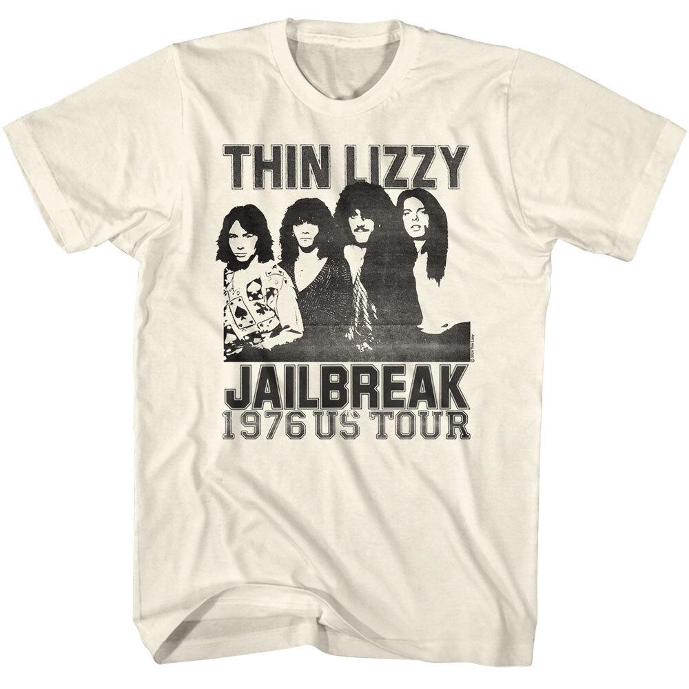 Thin Lizzy Jailbreak 1976 US Tour Men T Shirt Metal Band Music Merch XXL