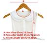 Perfect Match Sweet Doll Lapel Fake Collar For Summer Breathable Girls Vest Style Small Lotus Leaf Lapel Shirt Detachable Collar Thin Collar