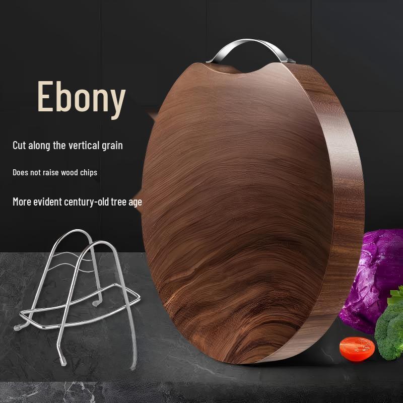 Di Ruien Ebony Wood Round Cutting Board