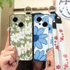 Protective Anti-knock Phone Case For Tecno POP9 4G/Spark GO 1/KL4 Flower Phone Holder Ring Kickstand Dirt-resistant