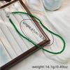 Emerald Pearl Multi-layer Necklace - Retro Chinese Style Beaded Clavicle Chain for Women