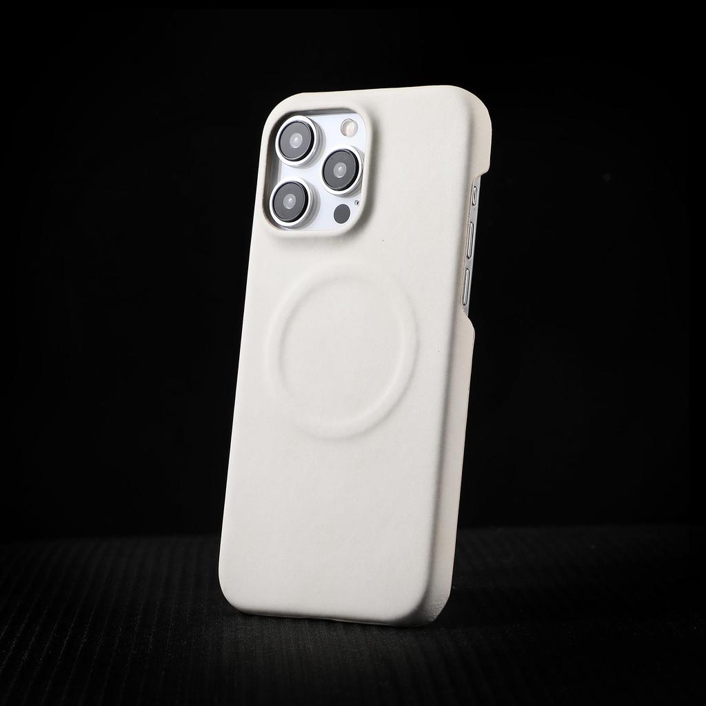 Premium Sheepskin Magnetic Anti-Drop Case for iPhone 15/16 Pro Max - Business Protective, Skin-Feel, and Durable