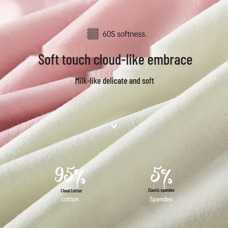 Langsha Women's High-Waist Tummy Control Antibacterial Cotton Briefs