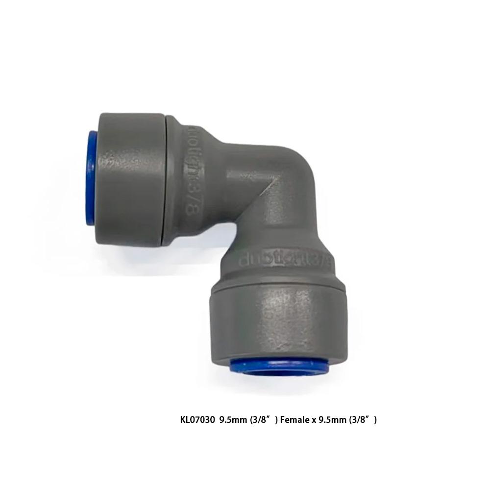 Kegland 6.35/8/9.5mm Female Elbow Push In Quick Connector Plastic Joint Valve Beer Accessary Homebrew
