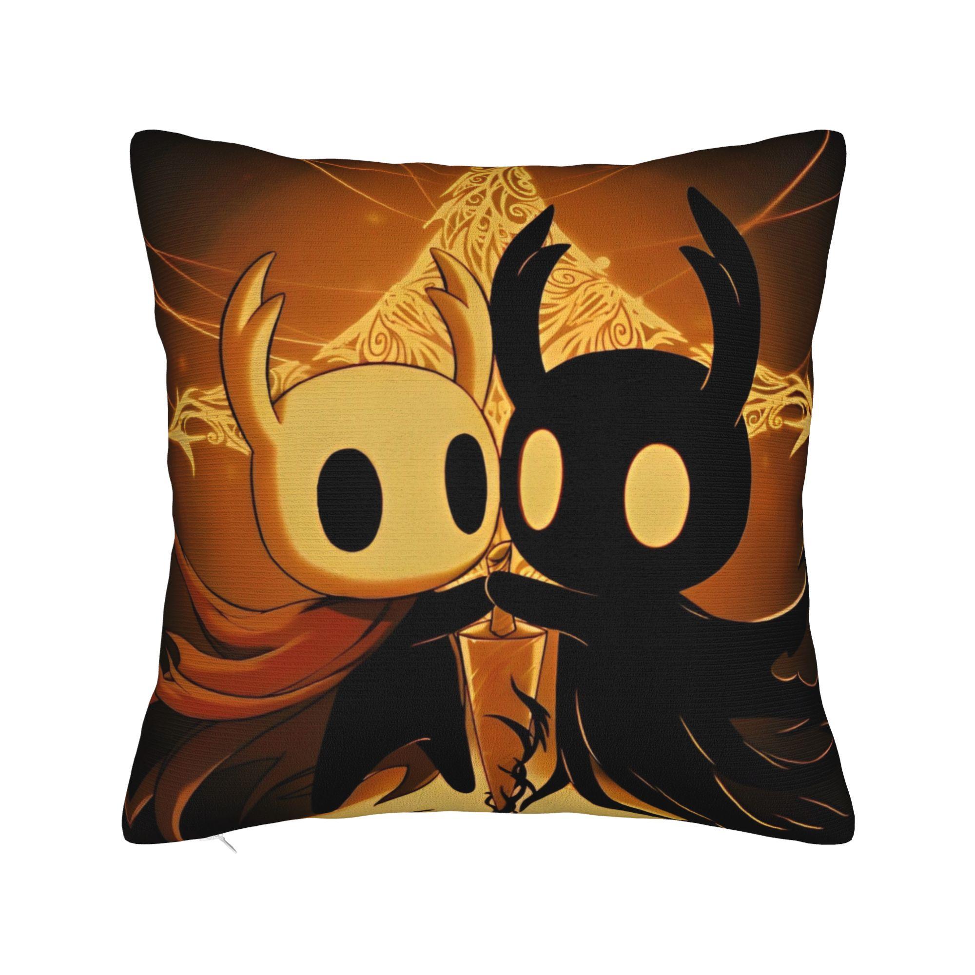 

Hollow Knight Silksong Square Pillowcases Polyester Bed Car Advanture Cushion Cover Home Decoration Throw Pillow Case 4040 30x30cm 12x12in