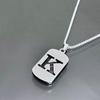 Simple Titanium Steel 26-Letter Necklace for Men and Women - Trendy Minimalist Design
