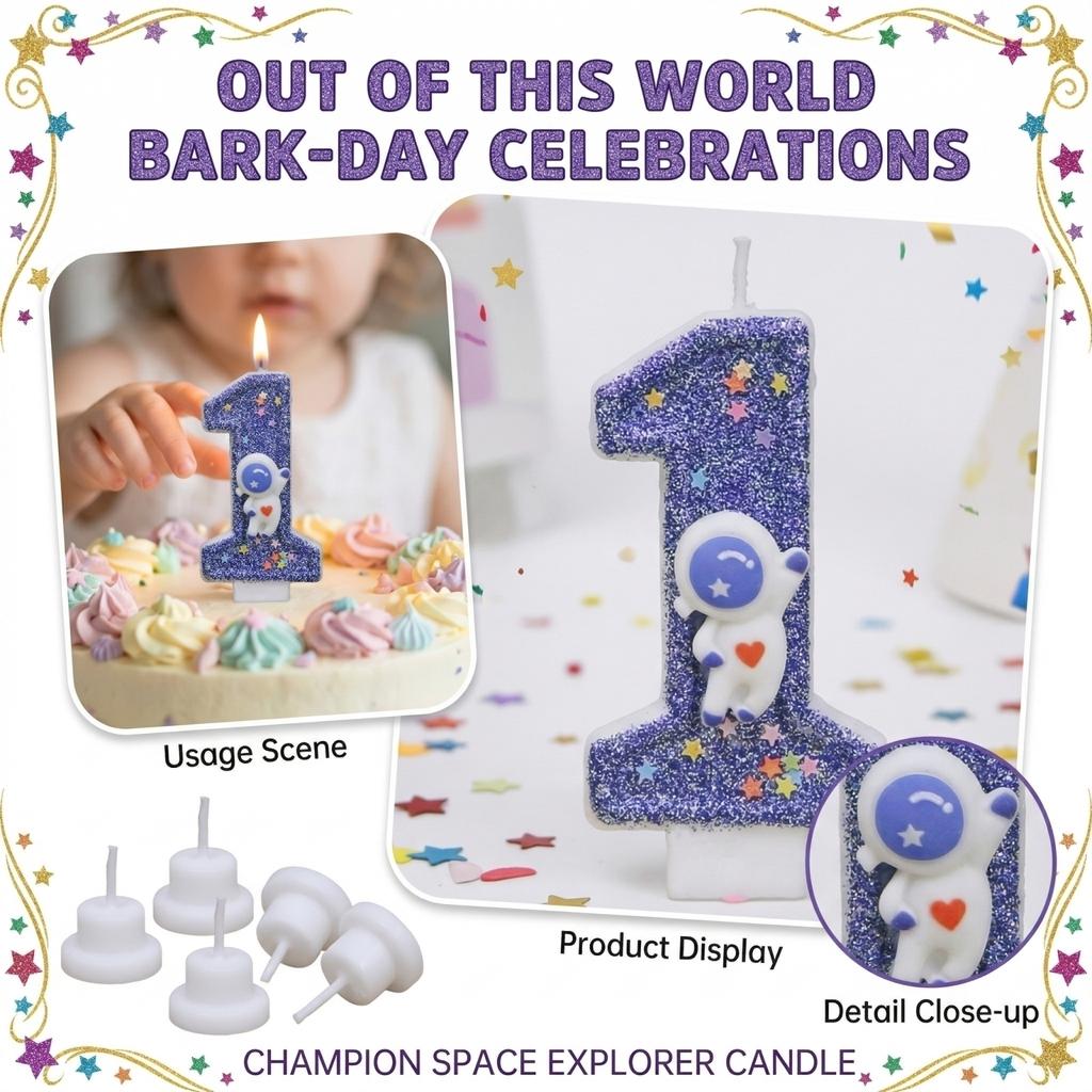 Fashion Cartoon Creative Birthday Candles Party Digital Candles