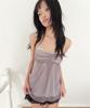 Lujeuseullibobeo Mesh Fluff Mini Top *Fog Grey