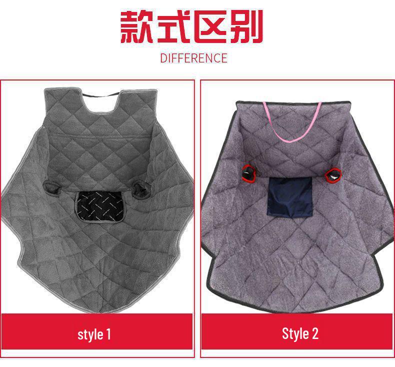 Universal All-Season Waterproof Electric Vehicle Windshield Cover - Plush, Thickened & Windproof for Winter Use