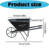 Retro Iron Planter Flower Container Wheelbarrow Flowerpot For Entrance Living Room Garden Patio Yard And Balcony Display