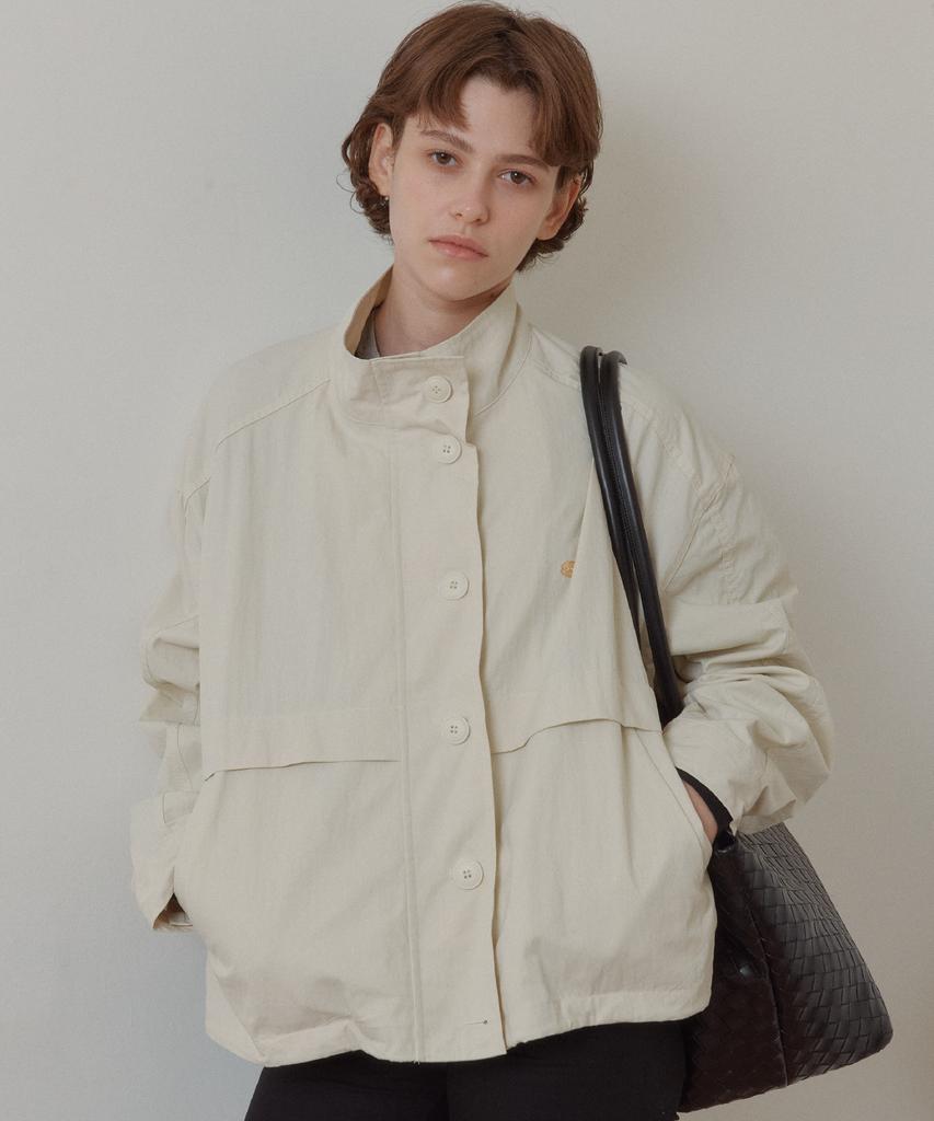 ANOETIC Anc Multi Pocket Harrington Jacket_Ivory