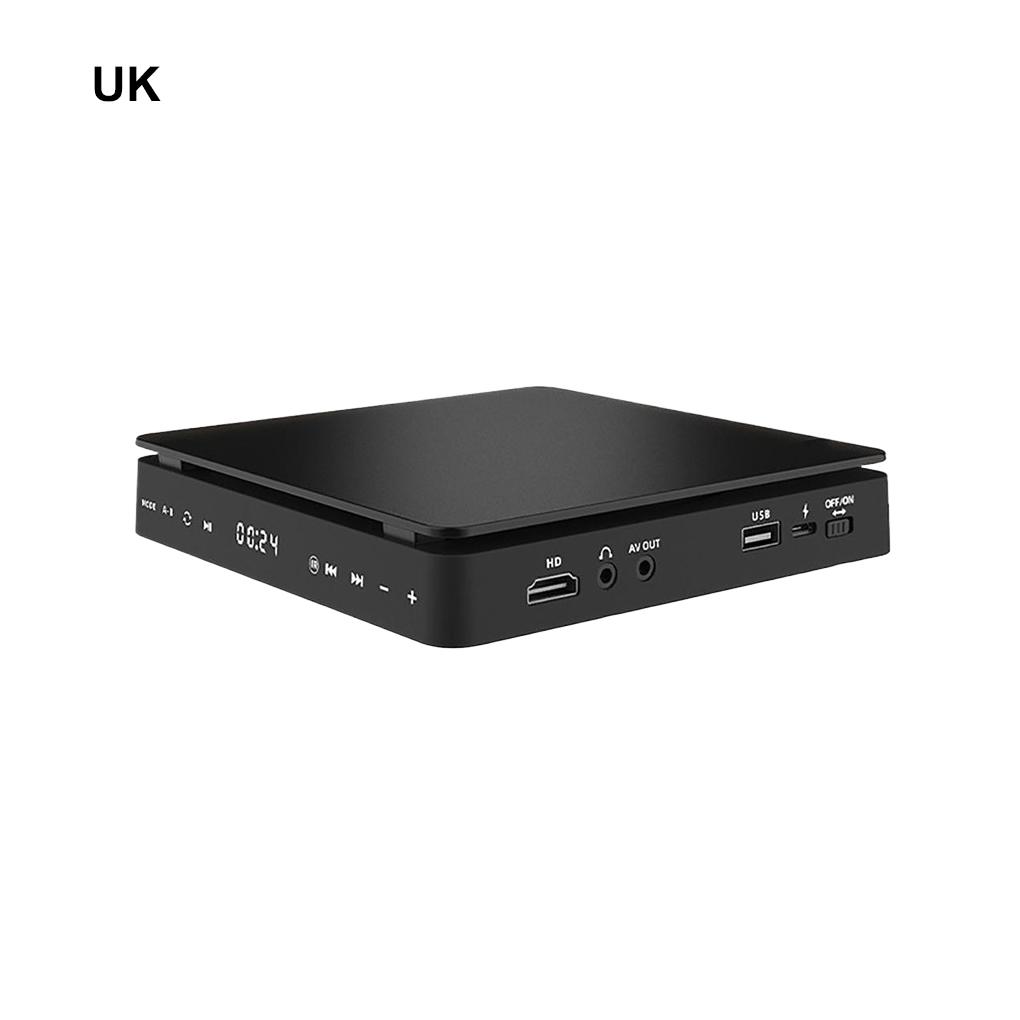 DVD Player HD Player HDMI AV Connection With USB Input Headphone Output Touch LED Screen HD 1080P Type-C 5V / 2A