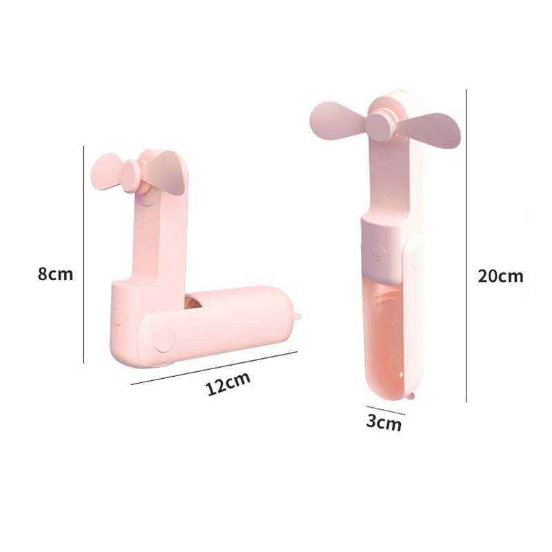 New Handheld Small Fan Portable Creative Mini Three Speed Adjustable Solid Color Charging Small Fan