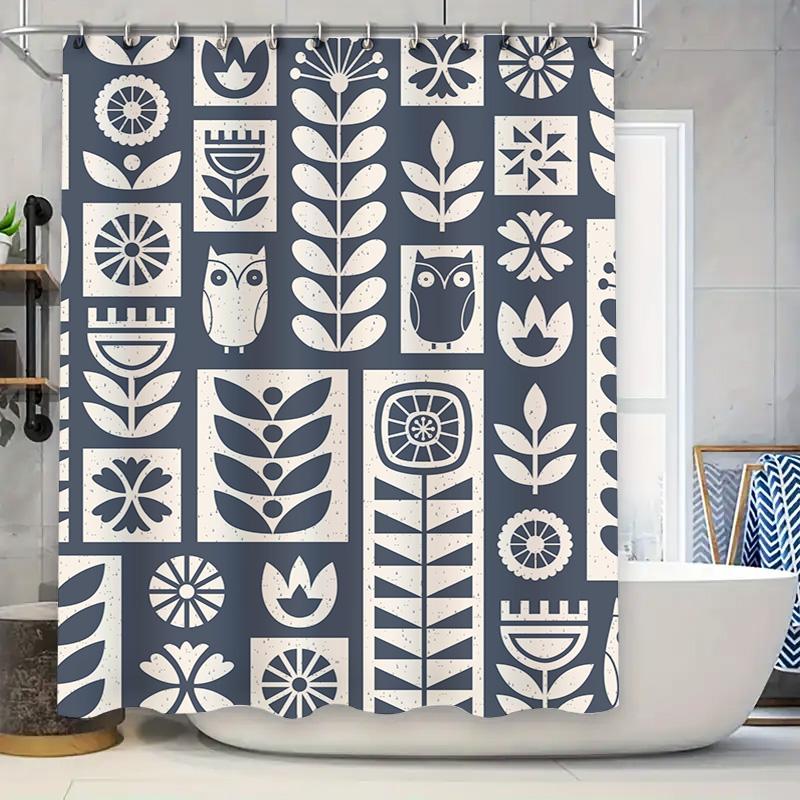 

Персонализированный Занавеска для душа с фотопечатью Фиолетовый Цветочный Дизайн с Текстом Бабушка, Мы Любим Тебя для Ванной Комнаты. 90x180cm