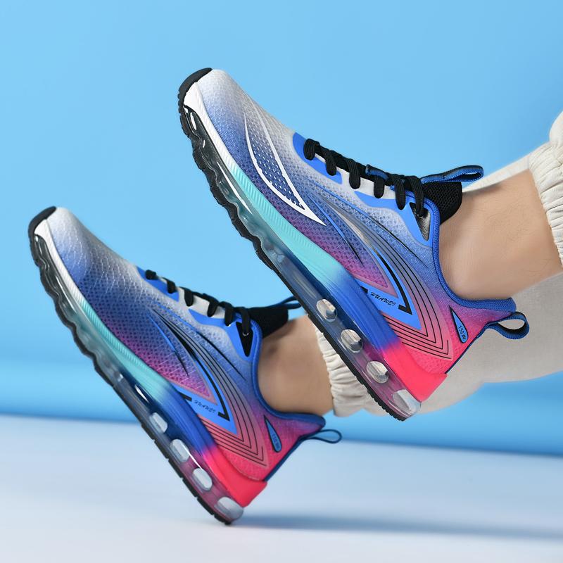 Men's Casual Sneakers Four Seasons Breathable Light Full Palm Air Cushion Racing Running Shoes Students Mesh Speed Sports Shoes
