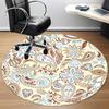 1pc Paisley Floral Pattern Chair Carpet for Office, Non-slip, Soft and Durable Office Rug, Perfect for Office yy260131001