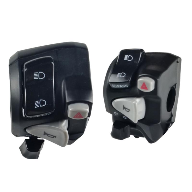 Motorcycle Handlebar Switch for 150 High/Low Beam Control Button Replacement Horn Turn Signal Switch with Wiring