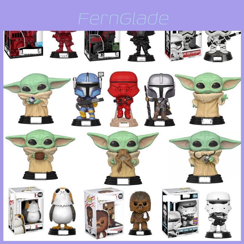 Star Wars Pop Mandalorian Baby Yoda Boba Fett Action Figure Collectible**