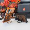Compatible with Samsung S23 Ultra/S22 Ultra, 360° Rotating Stand Phone Case with Metal Protection.