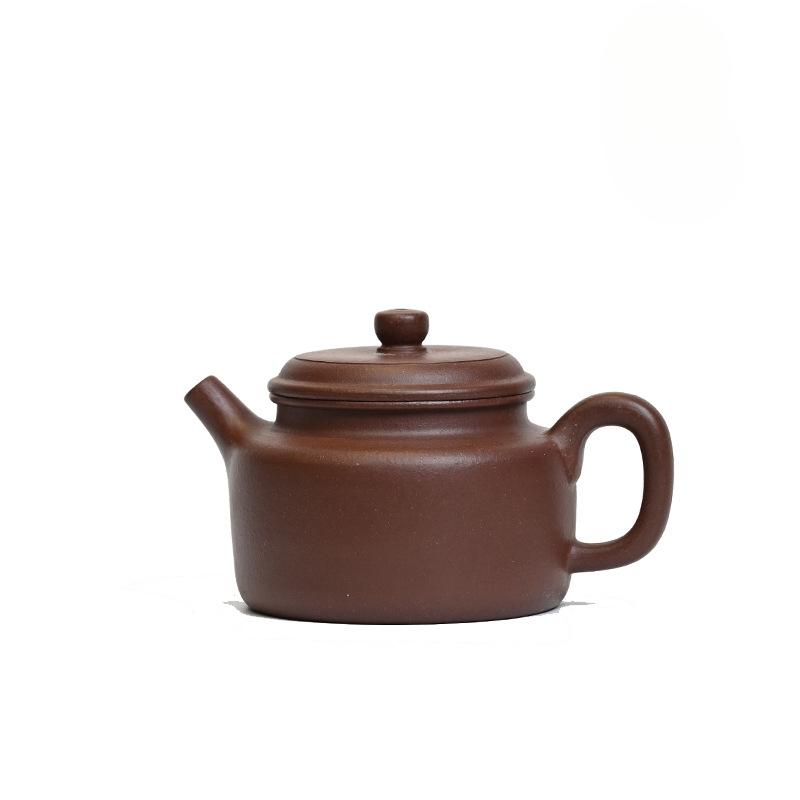 181ml Vintage Yixing Purple Clay Teapots Artists Handmade De Zhong Pot Raw Ore Azure Mud Tea Brewing Kettle Zisha Teaset For Tea
