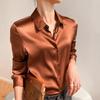 Japanese Satin Anti-wrinkle Droop Texture High-end Shirt for Women Long Sleeves Can Be Fashionable and Professional