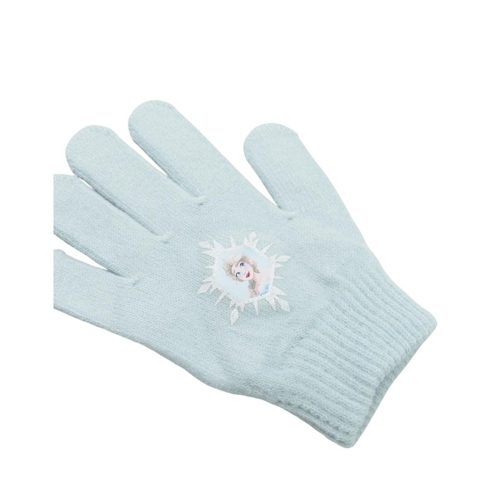 Frozen Girls Elsa Beanie & Gloves Set