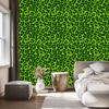 Bottle Green and Lime Leather Wallpaper 50x1000