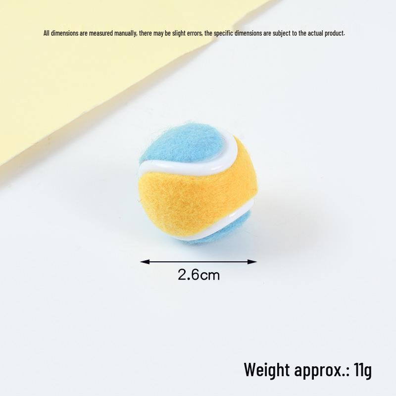 Hot-Selling Tennis Keychain Pendant: Simulation Tennis Toy Photography Prop