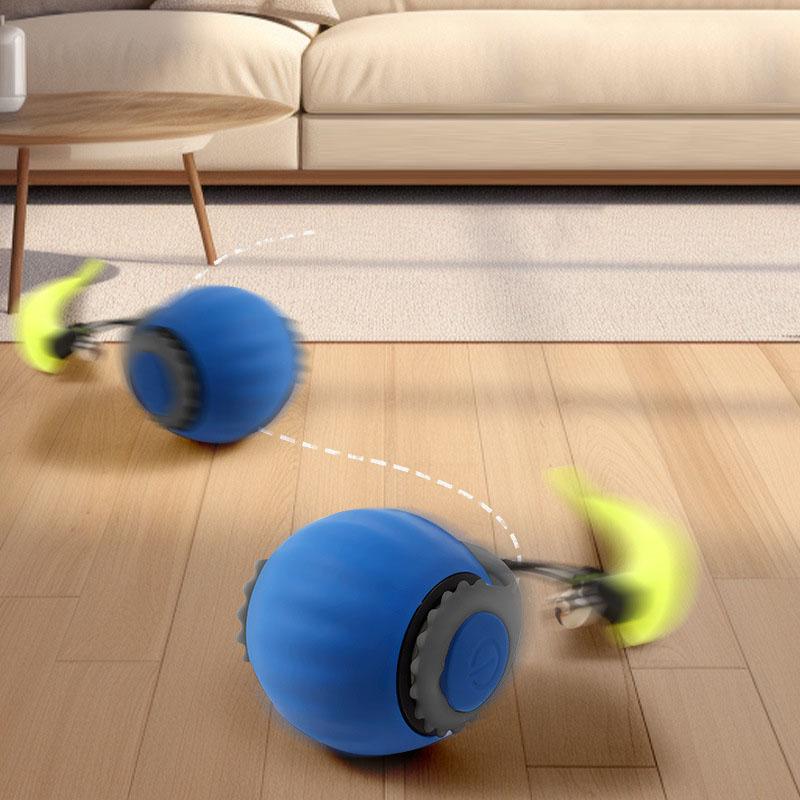 Heißes interaktives Katzenspielzeug Ball Auto Elektrischer Rollball Spielzeug für Katzen Kätzchen Haustiere Smart Automatischer Teaser USB Wiederaufladbar