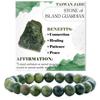 Regali Festivi Bracciale con Perle di Apatite Blu Pietra Naturale Gioielli alla Moda Rilassanti Per Uomo e Donna Accessorio Semplice Versatile per l'Uso Quotidiano